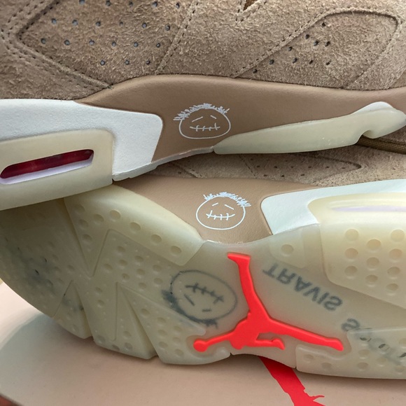 DS Travis Scott Jordan 6 British Khaki size 9 - Picture 6 of 10